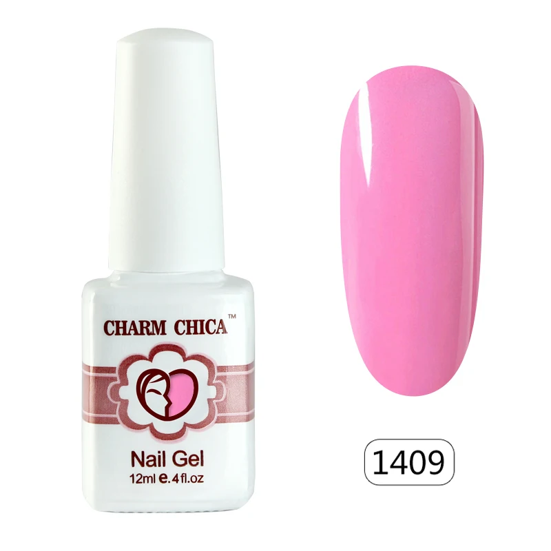 Шарм Чика ногтей Гель-лак 12 мл розовый цвет Soak Off УФ гель лак для Nail Art