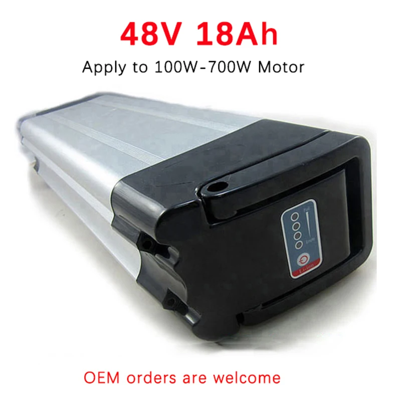 48V 18Ah 500W комплект литий-ионных батарей для электровелосипеда Серебряная рыба Shimano