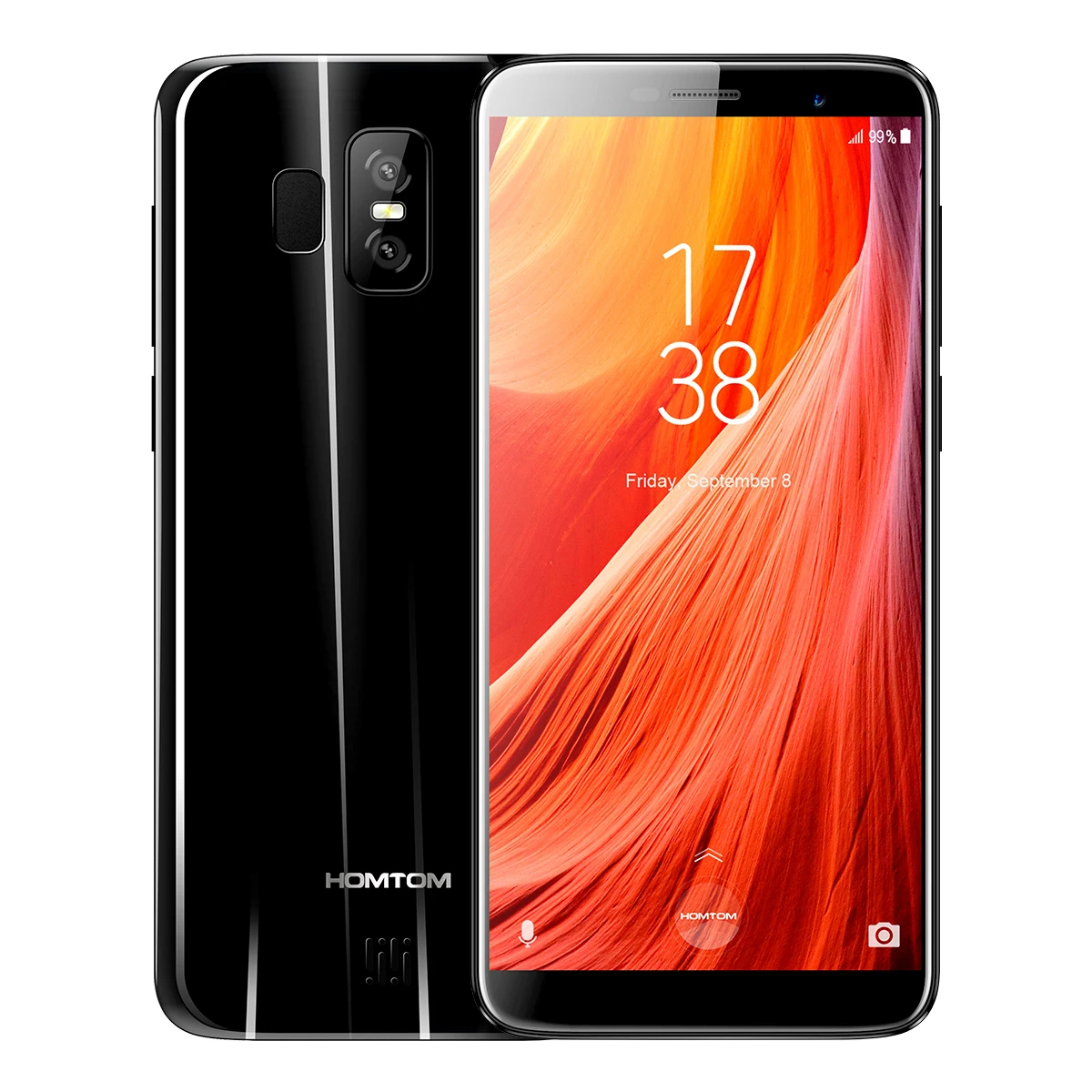 HOMTOM S7 5 дюймов 18:9 ips полный Дисплей HD смартфон mtk6737 четыре ядра двойная задняя Cam 3