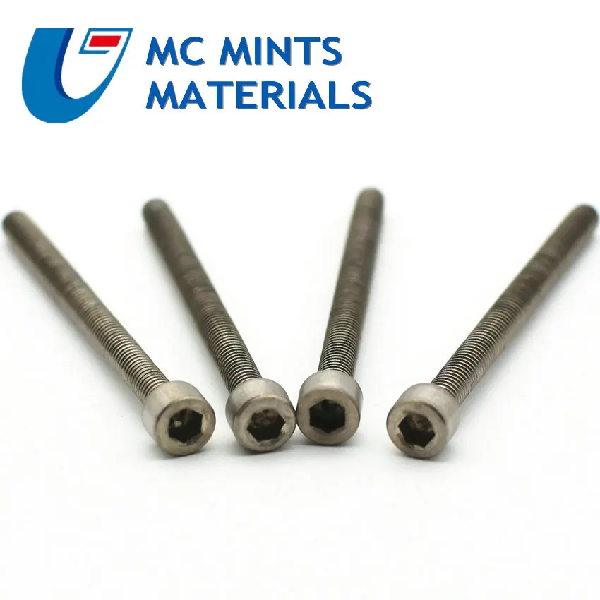 Титановый болт M5 x6-60mm Колонка не Накидная головка Ti цвет не полированный класс 2 Ti Болт, Титан Винт титан крепеж 12 шт