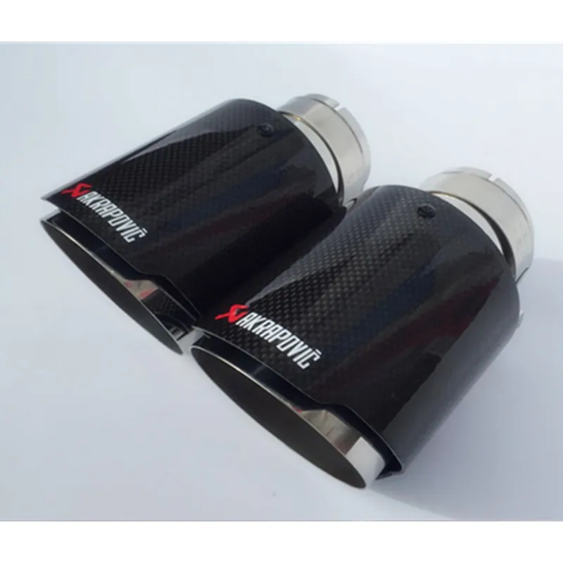 Глянцевый глушитель выхлопной трубы Akrapovic для стайлинга автомобиля из