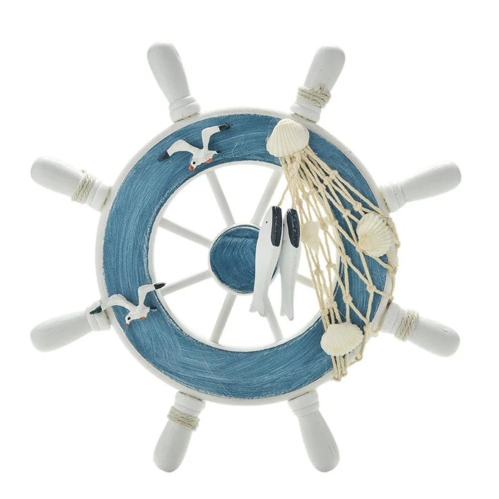 Пляжные деревянный Boat руля корабля рыболовные сети дома стены морской руль