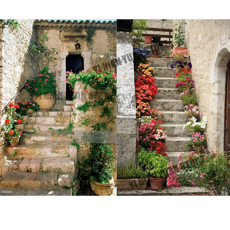 

Новая Цветочная дорога 5D «сделай сам», квадратная Алмазная вышивка, искусственная алмазная живопись, 3d Набор для вышивки крестиком