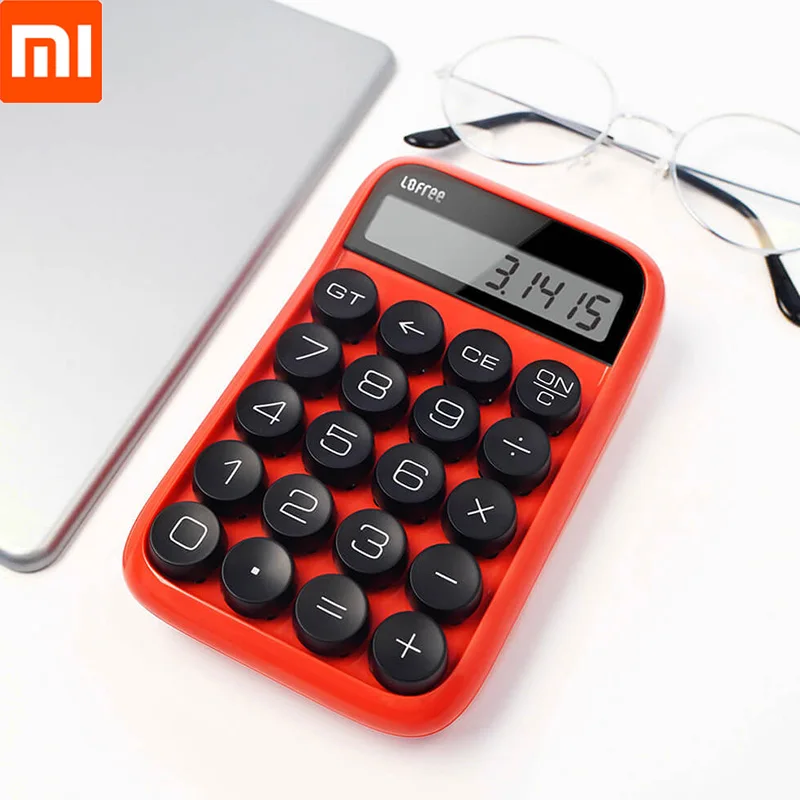 Красный Xiaomi Mijia Lofree калькулятор Съемная компьютерная клавиша ЖК-дисплей интеллектуальная функция отключения студенческий инструмент для расчета - Цвет: Красный