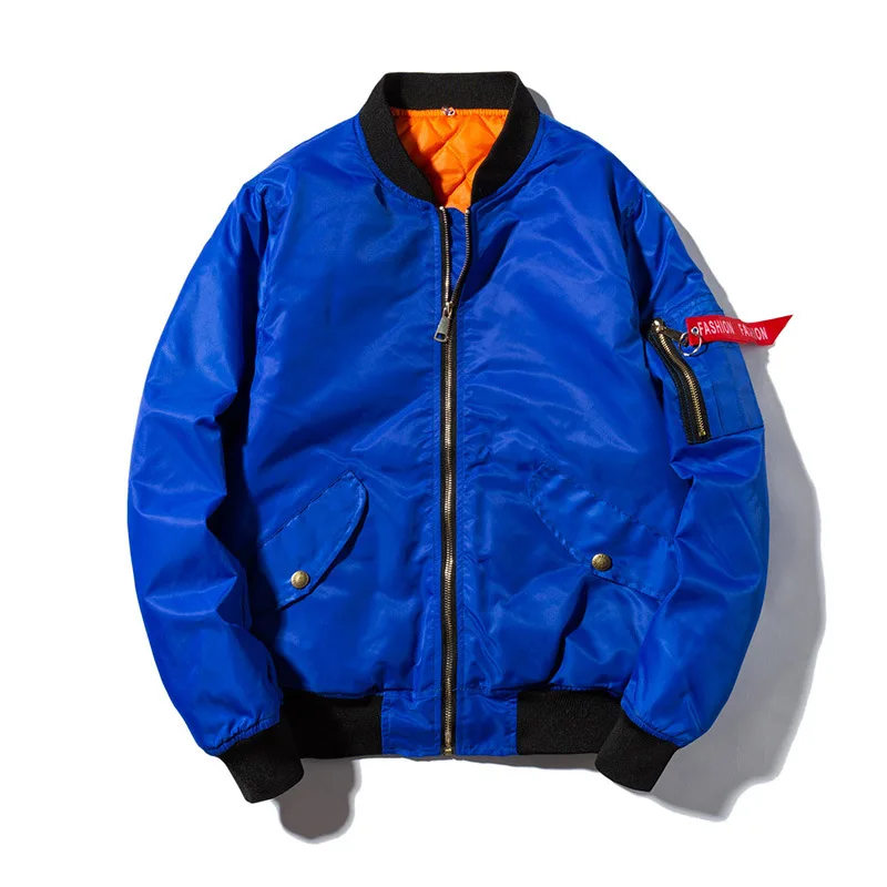 Мужская куртка в стиле хип хоп уличная теплая милитари бейсбольная Ma 1 Осень зима