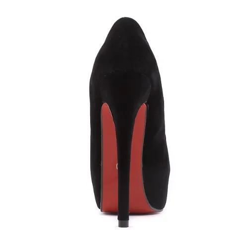 New 2014 Women's Shoes Open Toe Pumps Thin Sexy Heels 14 cm Platform Red Bottom High Dress Woman Stiletttos Female | Обувь