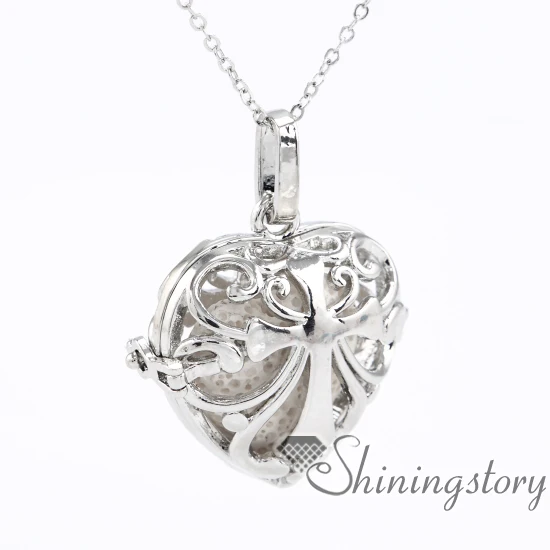 Женское Ожерелье диффузор с сердцем оптовая продажа ожерелье украшения для