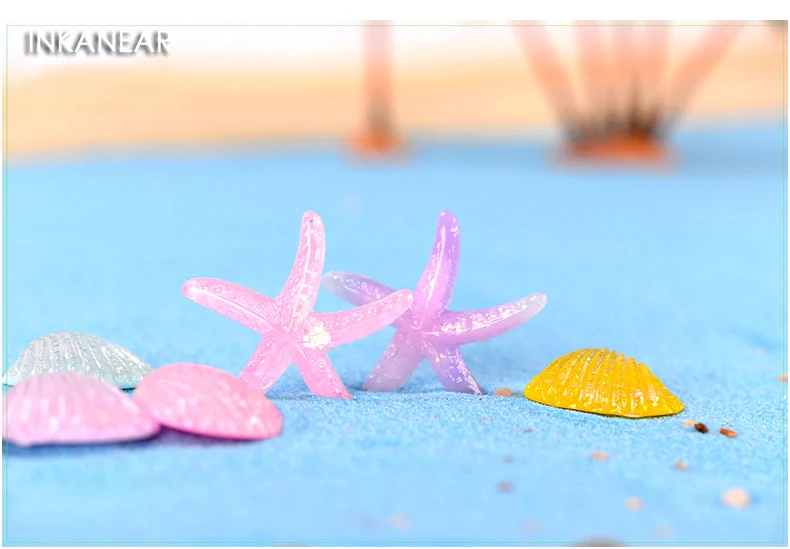 New Micro Fairy Garden Decoration Ornament Cute Dolphin Model Figures DIY Aquarium Accessories Beach Starfish Shell