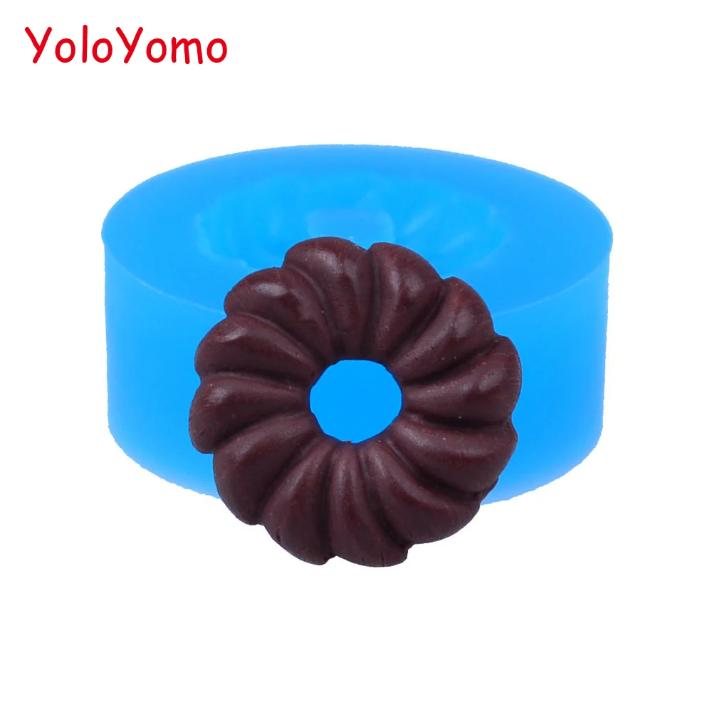 T039YL 18 8 мм Cruller силиконовая формочка для пончиков-пончиков Гибкая форма десерт