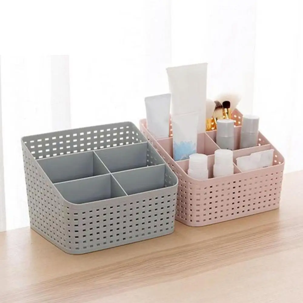 1 шт. Пластик хранения коробка корзина для многофункциональный настольный