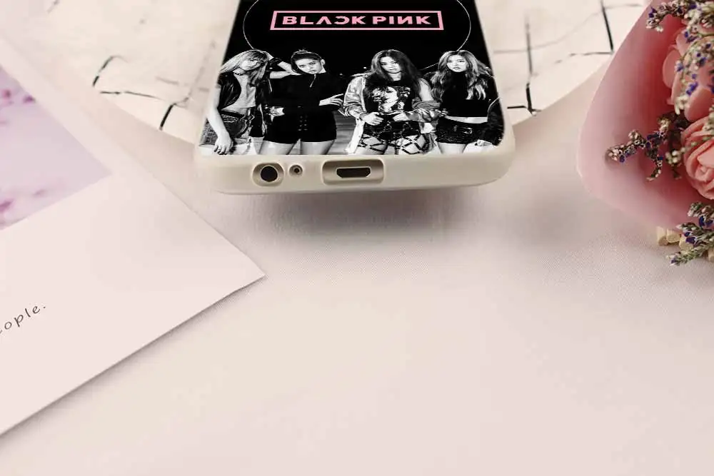 Blackpink черный, розовый для чехол для телефона samsung Galaxy j6 J8 J7 J5 J3 J4 Plus J610 Prime Мягкий силиконовый чехол
