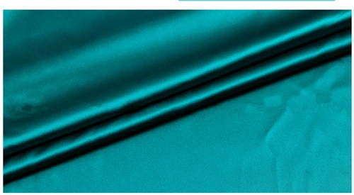 16 teal 19 момме 140 см ширина эластичная шелковая атласная ткань для шелкового платья шелковая одежда HL297 - Цвет: 16 teal