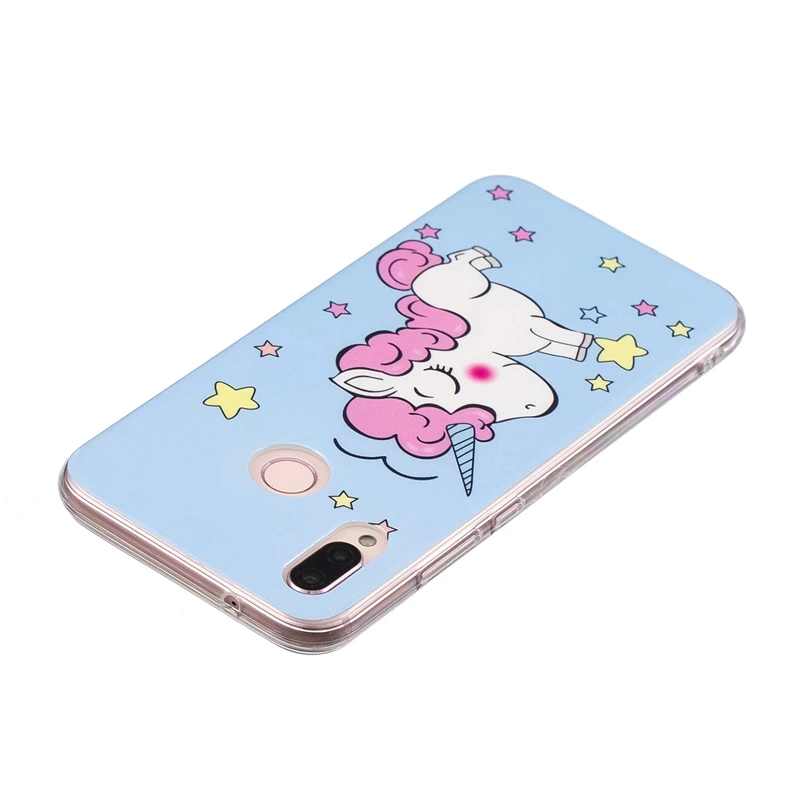 Чехол для Huawei P20 Lite с изображением единорога бабочки светящийся чехол телефона Nova
