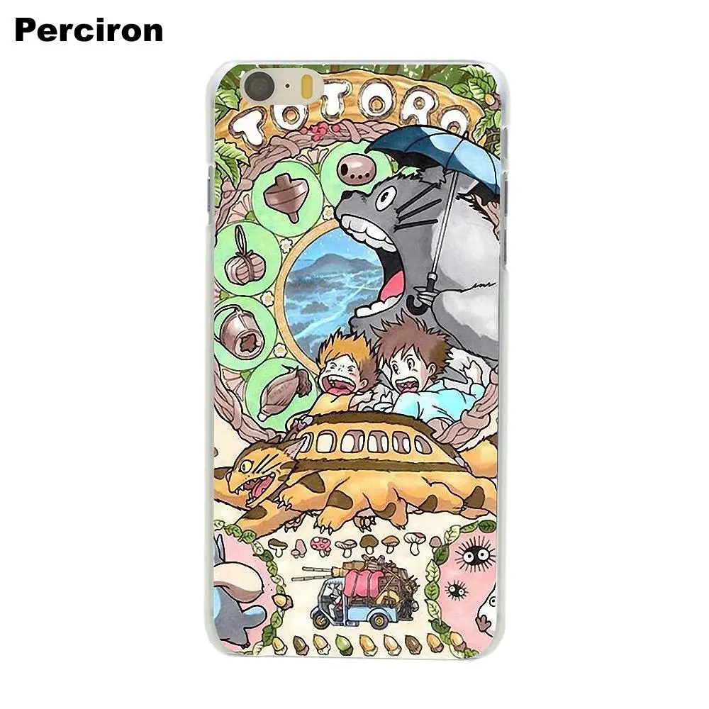 Студия Ghibli унесенная в спираль Тоторо для Apple iPhone 4 4S 5 5C SE 6 6S 7 8 Plus X LG G3 G4 G5 G6 K4 K7 K8 K10