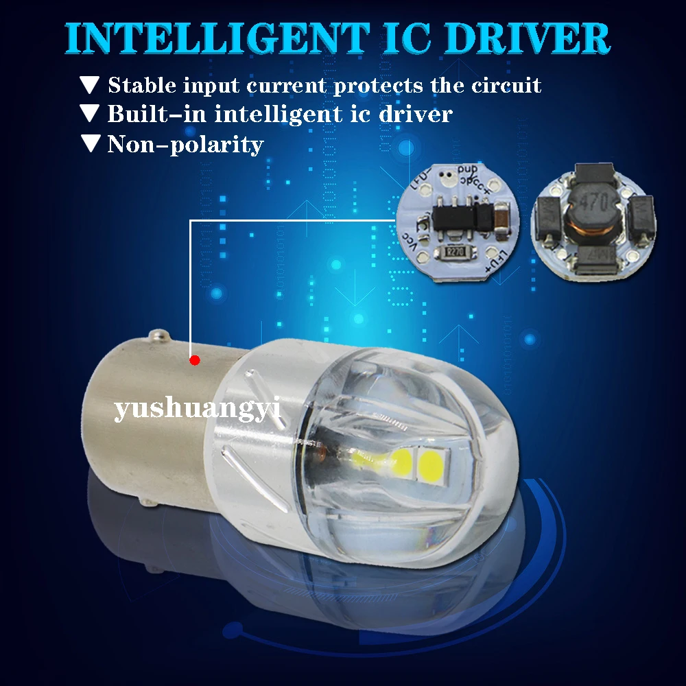 YSY 2x светодиодные T20 7443 W21/5 Вт P21W 1156 W21W 3030 6SMD 4 Автомобильный свет Led Сигнал поворота