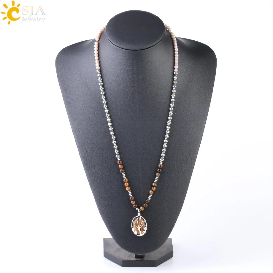 CSJA спиральное Дерево жизни ювелирные изделия для женщин проволока овальная