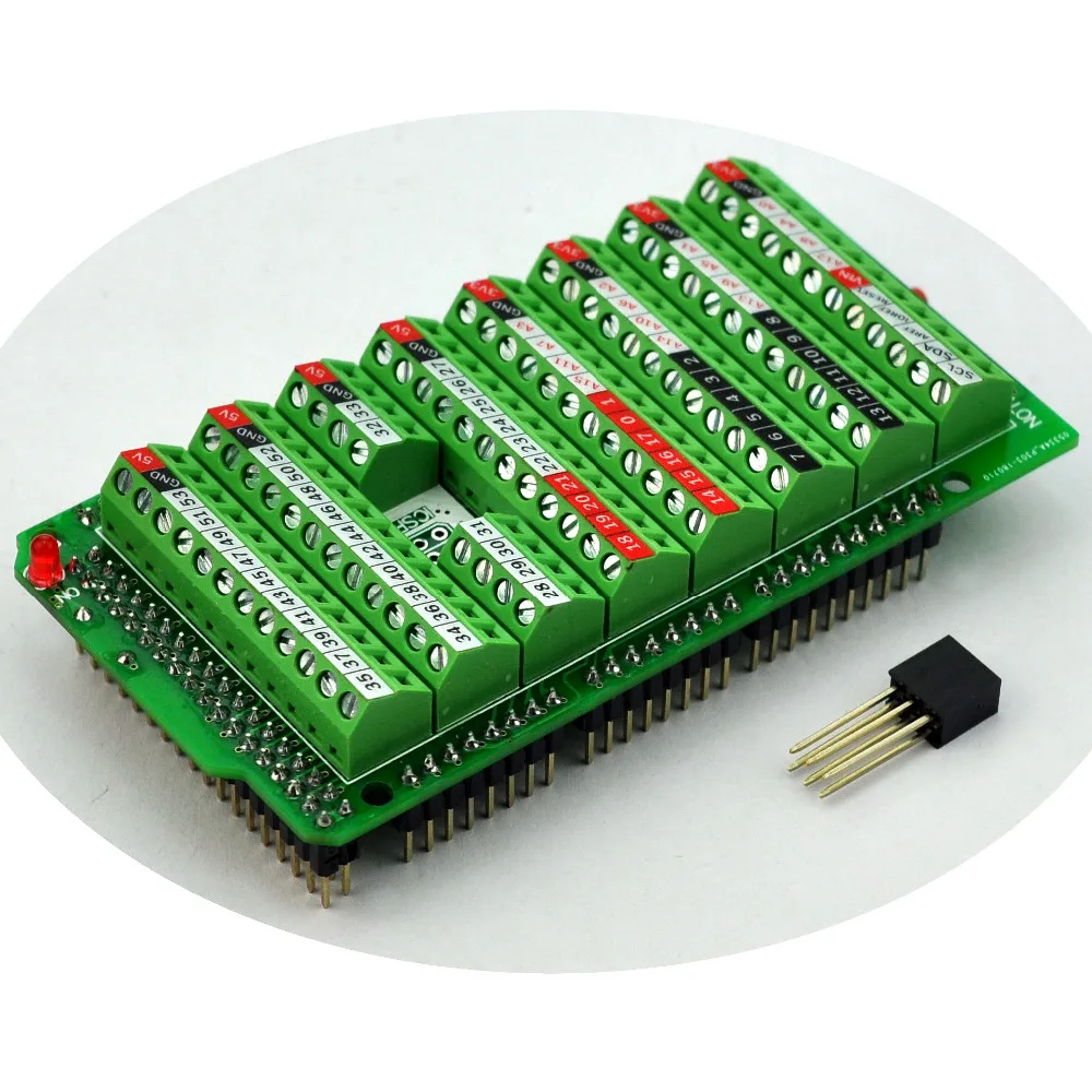 Electronics-Salon Screw Terminal Block Breakout Module for MEGA-2560 R3. | Blocks
