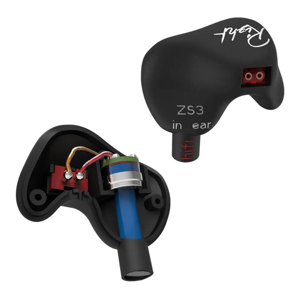 KZ ZS3 наушники Hifi съемный кабель в ухо шумоподавление спортивные с микрофоном для