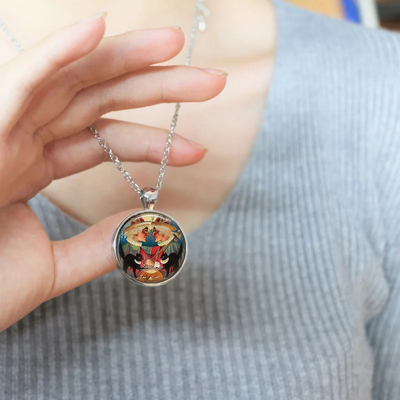 Хэллоуин злой ожерелье с ведьмой тыквы для привлекательных украшения ведьмы Love