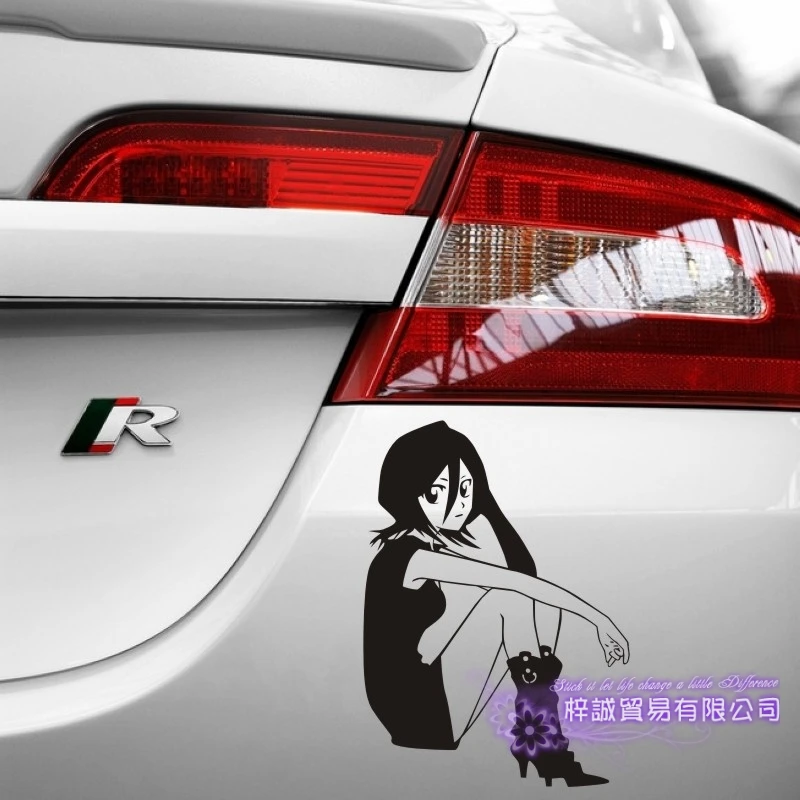 Аниме BLEACH Kuchiki Rukia автомобильная наклейка на стену Мультяшные вентиляторы
