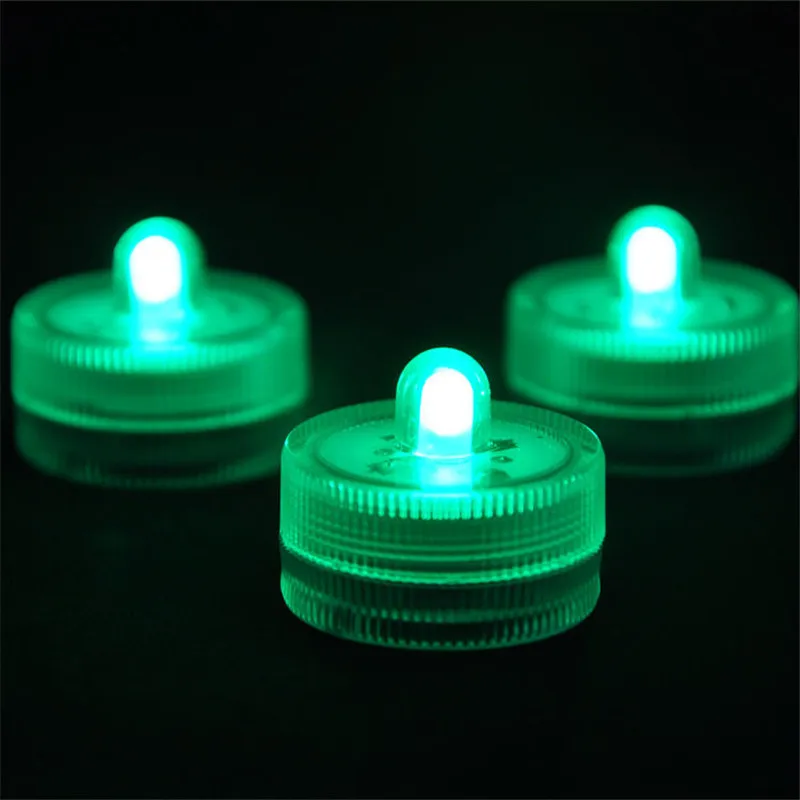 120 шт./лот RGB меняющий цвет светодиодный светильник для чая погружной цветочный