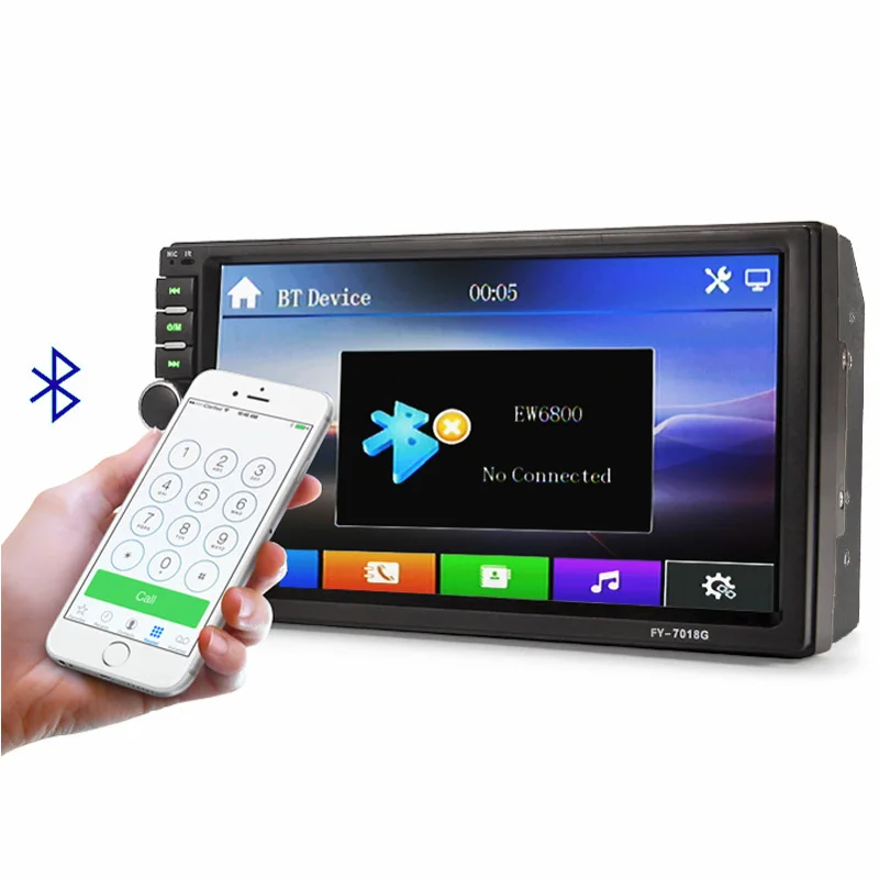2 DIN навигатор автомобильный GPS Автомагнитола мультимедийный плеер + Камера MAP
