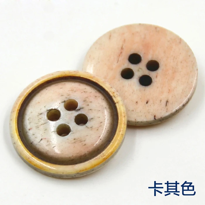 Костяные пуговицы черного цвета с 4 глазами 15 мм/20 мм костюм высокого качества