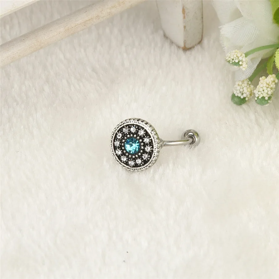 2017 Лучшая цена Женское кольцо для пирсинга пупка с кристаллами и стразами 32510