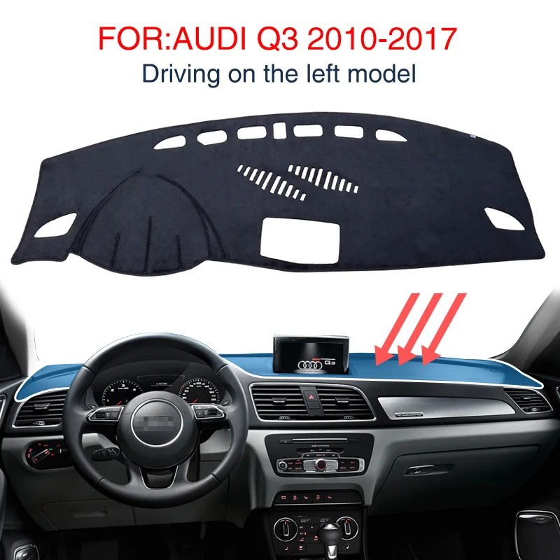 Smabee Dashmat черный ковер для AUDI Q3 2010 2017 Противоскользящий коврик приборной панели