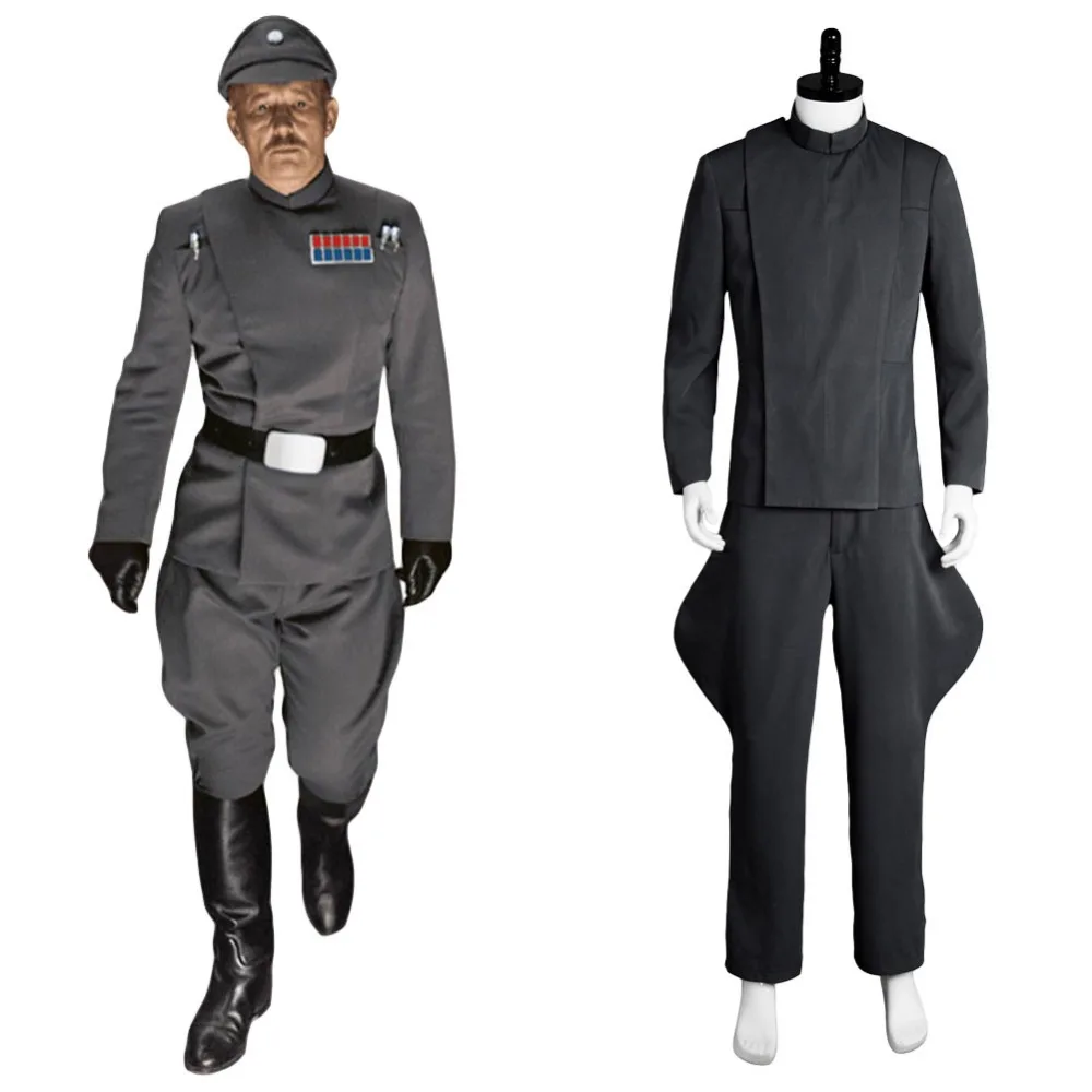 

Hot Movie Star Cosplay Wa Imperial Officer Grey Costume Uniform Halloween Carnival Costume