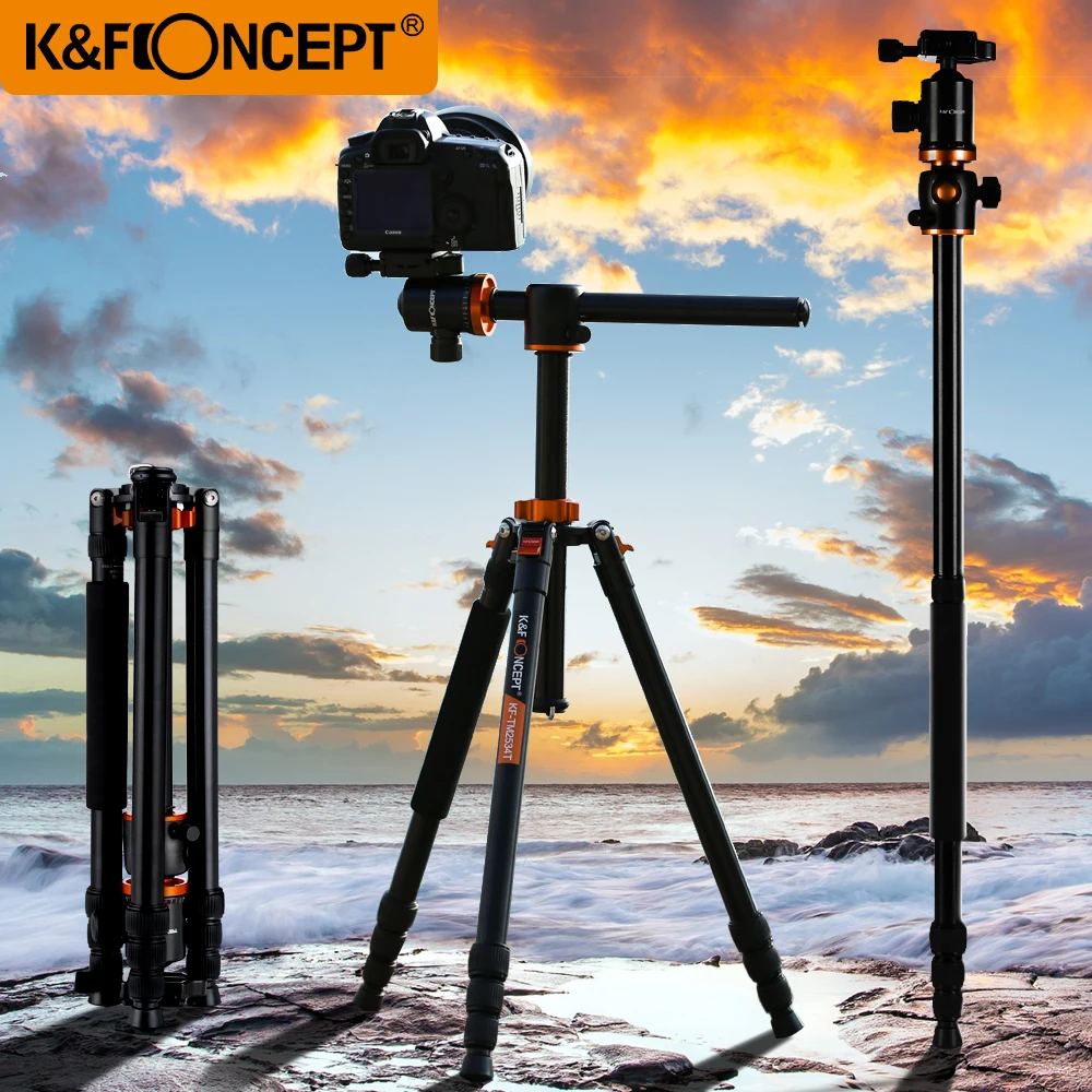Профессиональный штатив для камеры K & F 72 дюйма портативный дорожный монопод с