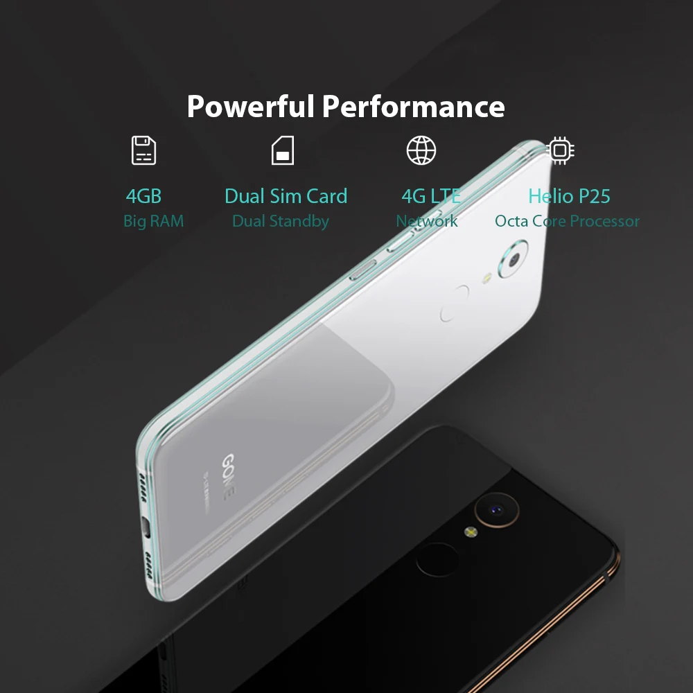 Мобильный телефон Gome U7 5,9", Восьмиядерный, 13 МП, 4 Гб+ 64 ГБ, 3050 мАч, MTK6757CD, Android 7,1, OTG, NFC, отпечаток пальца, 4G, LTE, смартфон