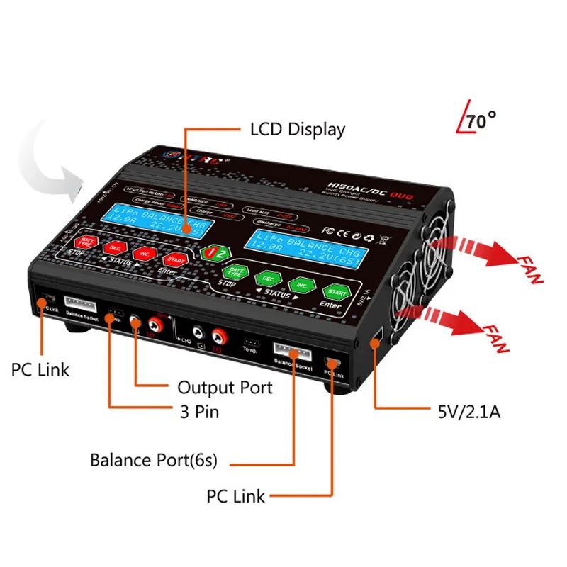 HTRC H150 RC Баланс Зарядное устройство Dis зарядное устройство для Lilon LiPo LiFe LiHV Nimh NicdAC DC DUO 300 Вт 12А двойной выход ЖК-дисплей