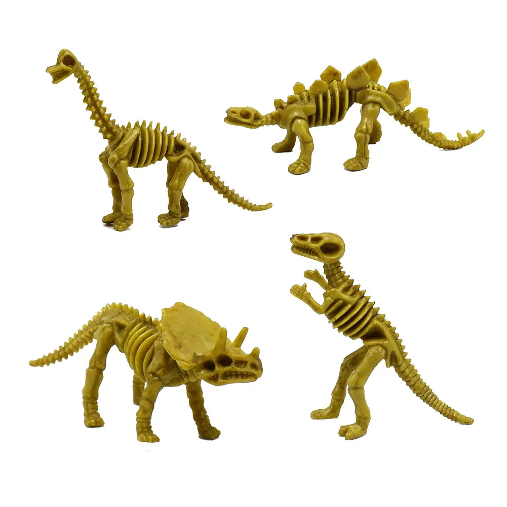 4 шт./лот различные стили динозавры скелеты Юрского периода игрушки биология