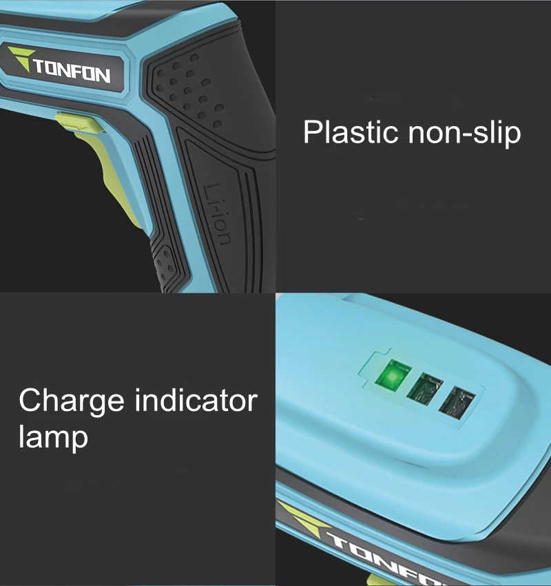 Tonfon 3,6 V Беспроводная электрическая отвертка USB Перезаряжаемый шуруповерт светодиодный шуруповерт с винтовыми битами