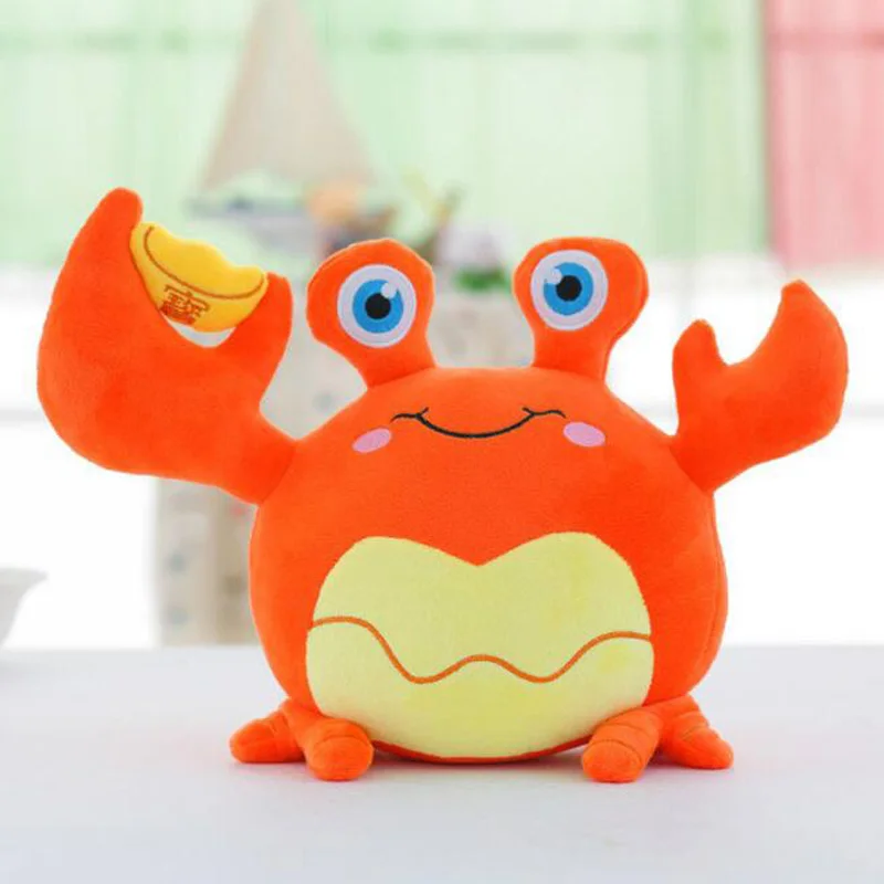 Милая фигурка-краб из слиток удачи креативная кукла-Зверюшка на присоске с