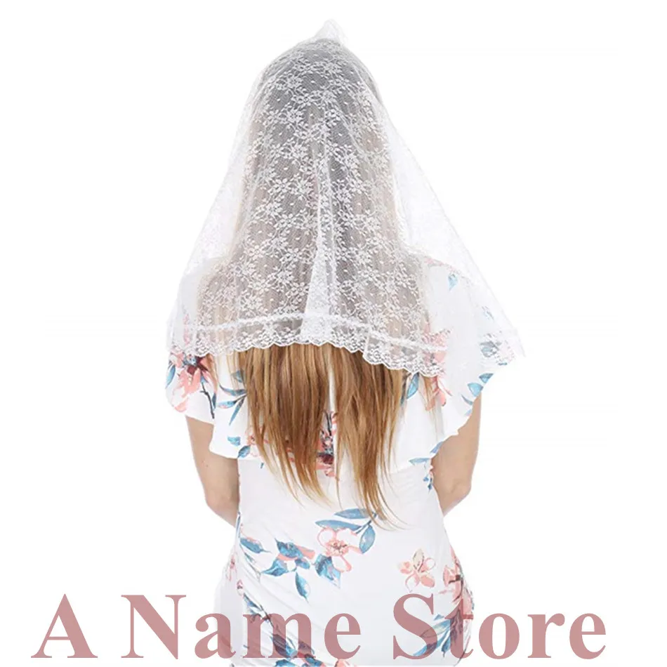 ISHSY белые туфли на шнурках для невесты Фата Мантилья Church Veil католический