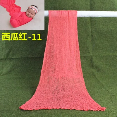 Watermelon Red 11 40*150 см новорожденных Фотография Опоры для Wrap вязать одеяло новорожденного стрейч подкладка nubble Wrap Младенческая фото съемки аксессуары - Цвет: Watermelon Red 11
