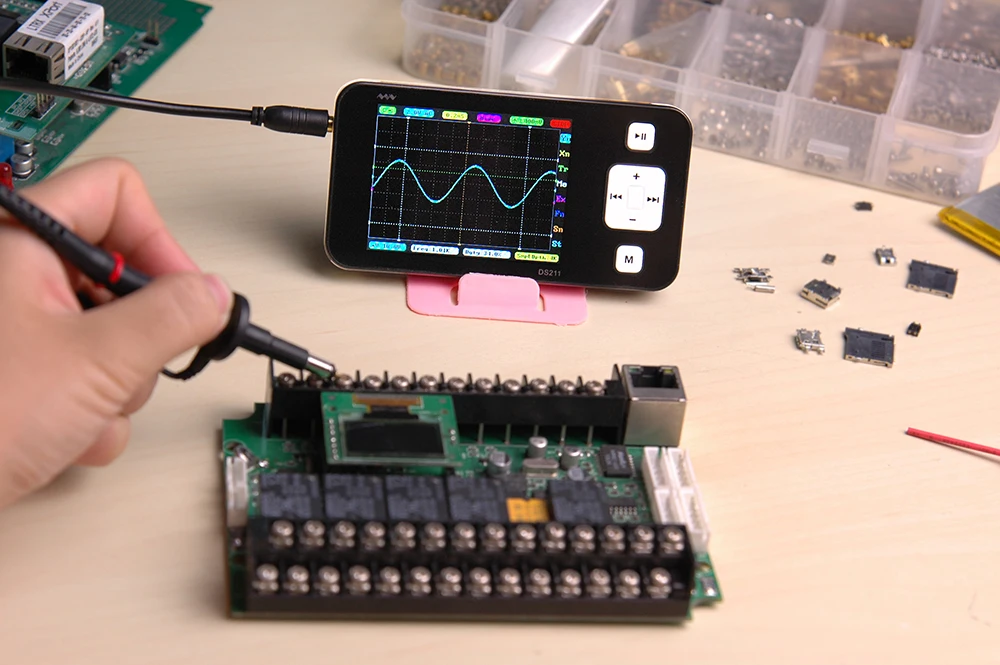Цифровой осциллограф Mini ARM DSO211 портативный карманный Ручной DS211 с цифровым