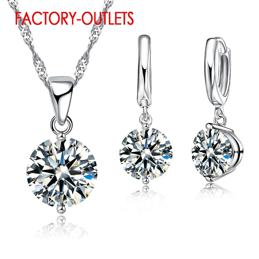 Комплект из колье и серёг серебра 925 пробы | Украшения аксессуары