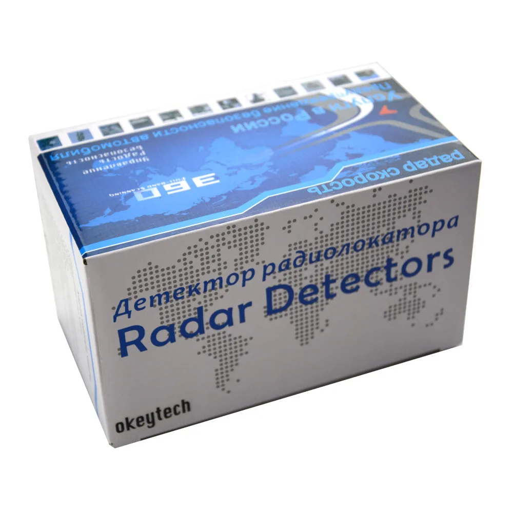 Автомобильный антирадар OkeyTech V7 голосовое предупреждение о скорости 16 полосный