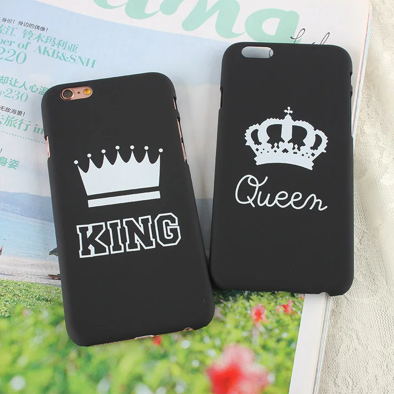 Роскошные Пару телефона чехол для Apple iPhone 7 5 5S SE 6S 6 S плюс крышка ПК Coque жесткий