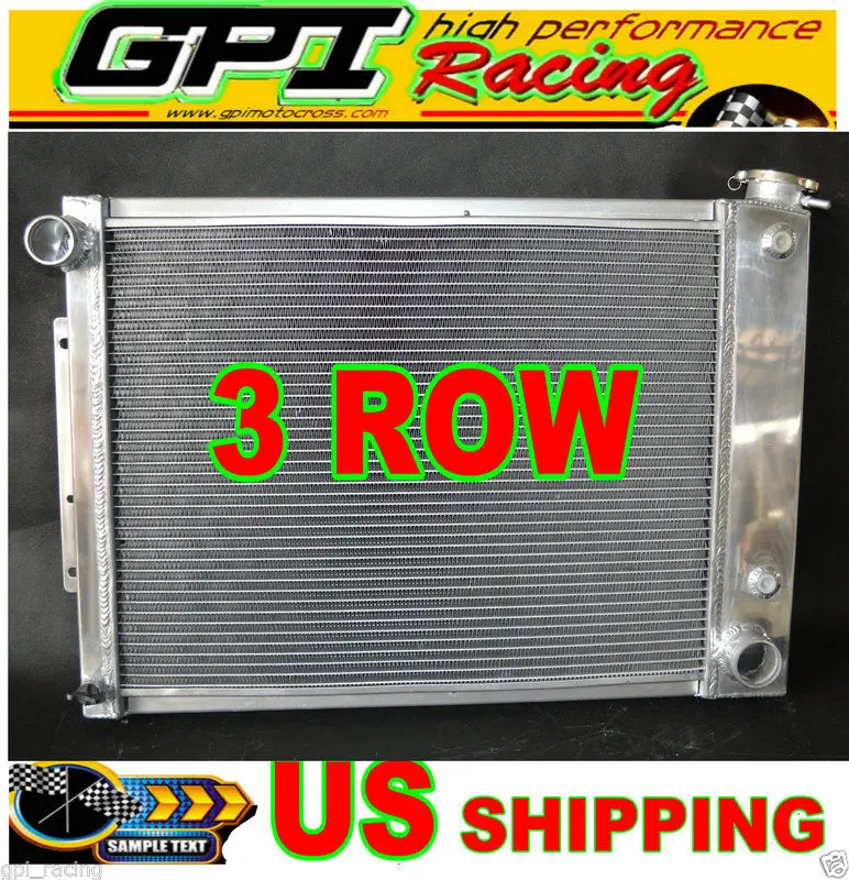 3ROW ALUMINUM RADIATOR FOR CAMARO/PONTIAC FIREBIRD TRANS AM 350 396 BIG BLOCK V8 A/T | Автомобили и мотоциклы