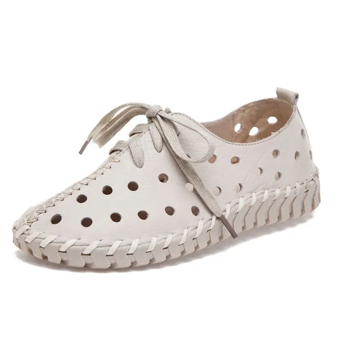 Кроссовки женские из натуральной кожи Повседневная Удобная Летняя обувь на