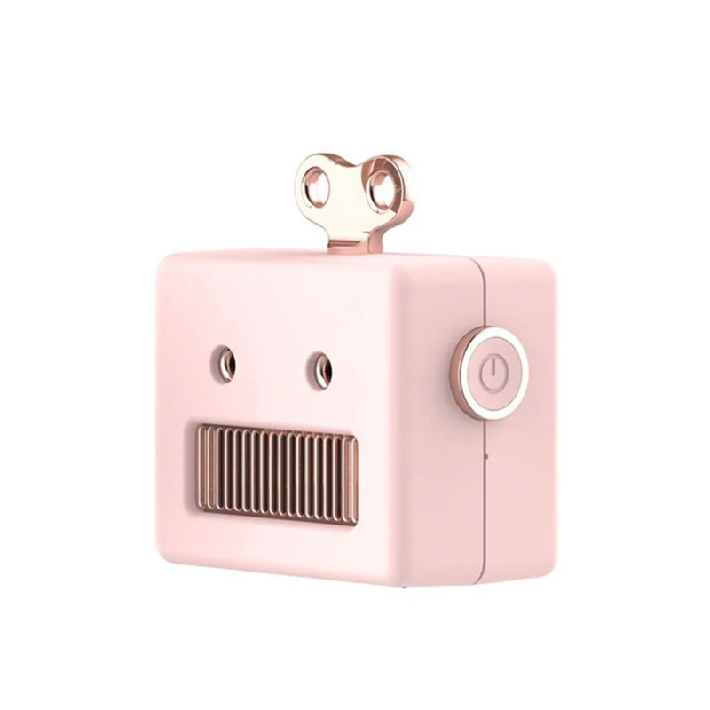 Pink ABHU-Портативный ретро Робот Форма Bluetooth динамик мультфильм мини открытый беспроводной динамик Hifi бас Колонка громкий динамик с Micr - Цвет: Pink