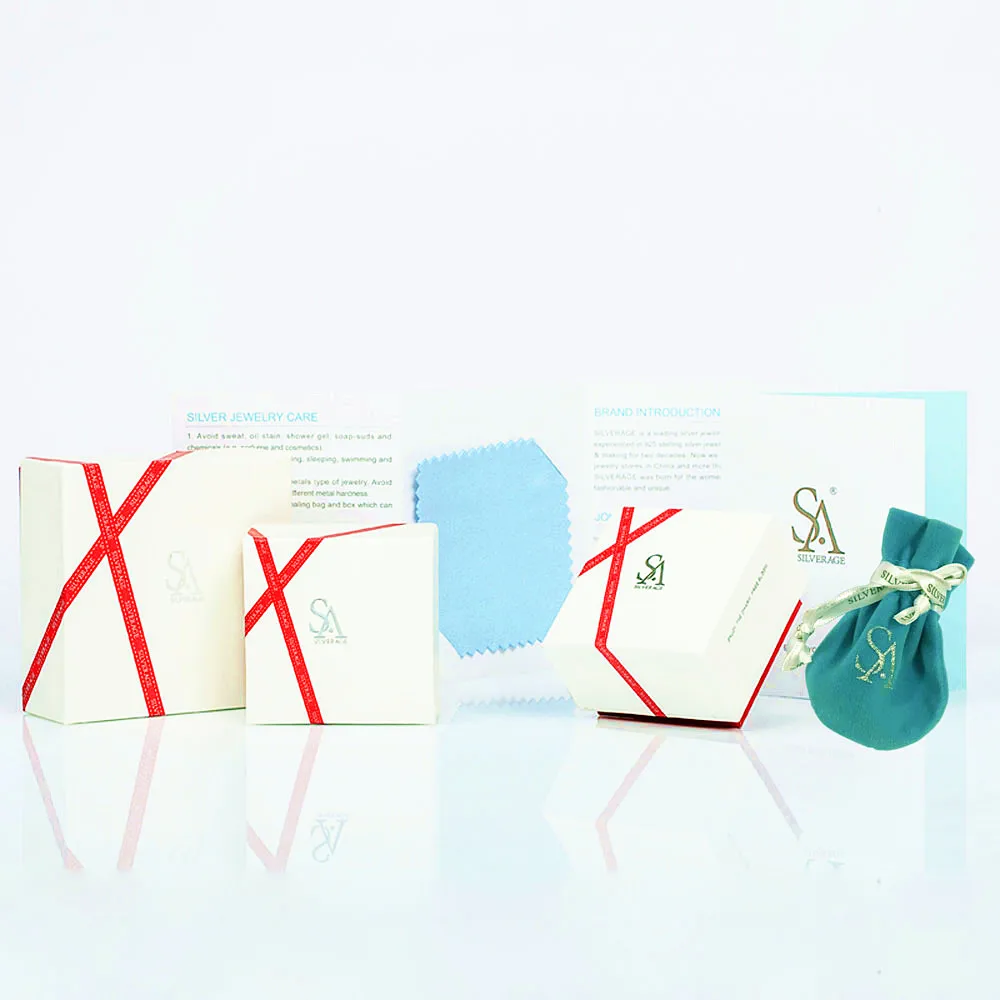 Sa silverage Настоящее стерлингового серебра 925 глаз Талисманы браслет Роза Кристалл