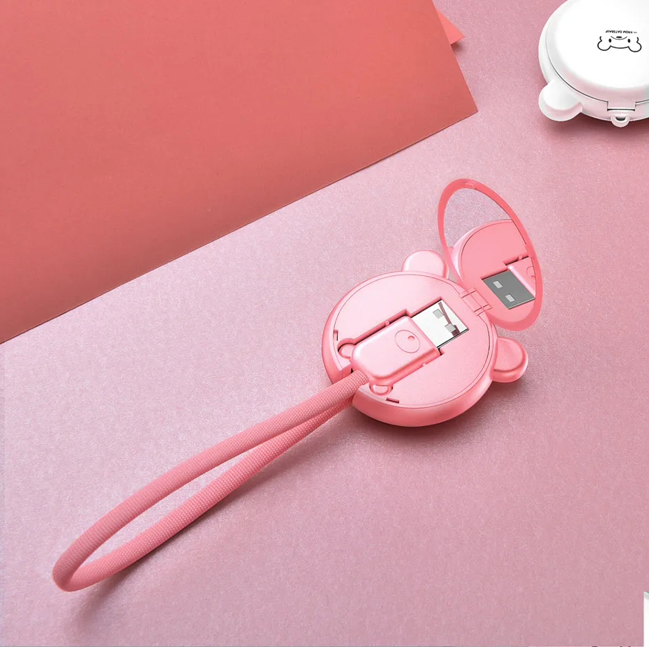 Usb-кабель для IPhone 8, 7, 6 Plus, 6 S, 5, 5S, Se, X, IPad Air 2, 4, мини кабели для быстрой зарядки, зарядное устройство для мобильного телефона с зеркалом