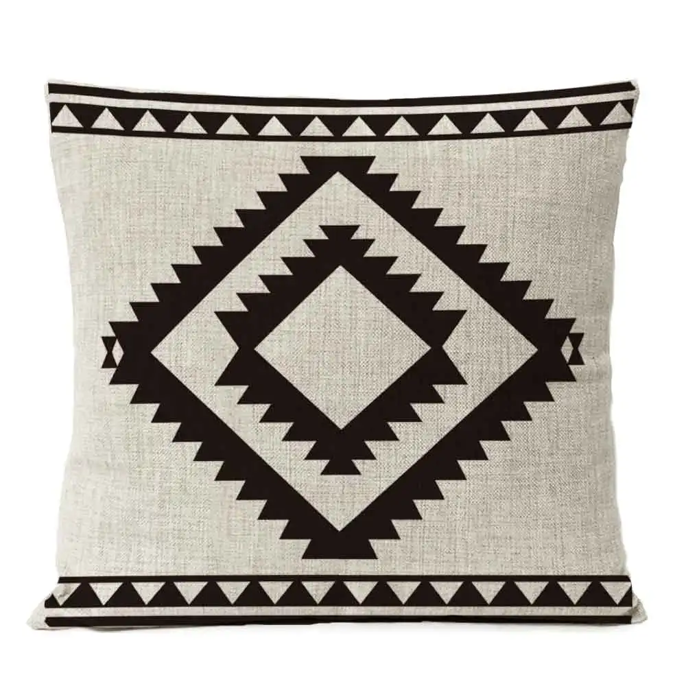 Декоративная наволочка из хлопка и льна  Bohemia 45x45 см