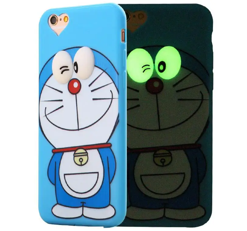 Clearance Noctilucent Phone Case For Iphone 7 8 6 6s Plus 5 5S SE Soft 3D Cover Lovely Cartoon Cases Shell Couqe |