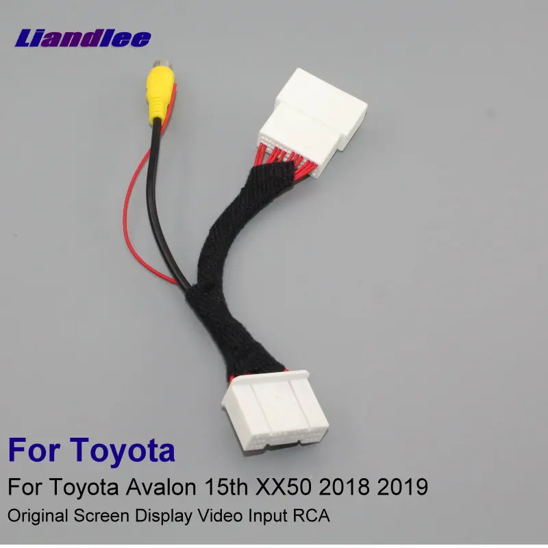 Line Liandlee заднего вида Камера RCA адаптер провода для Toyota Avalon 15th XX50 30 контактов разъем RCA кабель - Название цвета: Line